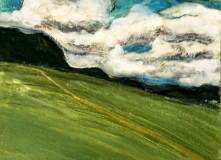 Oxfordshire  Ramble-Threatening  Clouds - SOLD