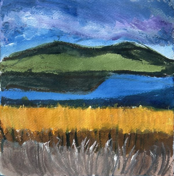 Field in the Scottish Highlands 2
Acrylics on rag paper
20 x 20cm Field in the Scottish Highlands 2 Painting