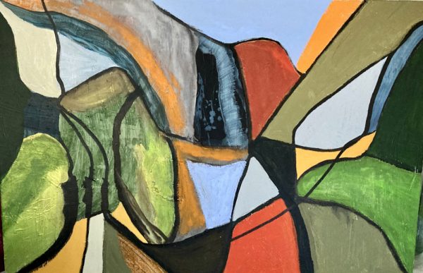 Spring March 2023, mixed media on canvas Spring abstract