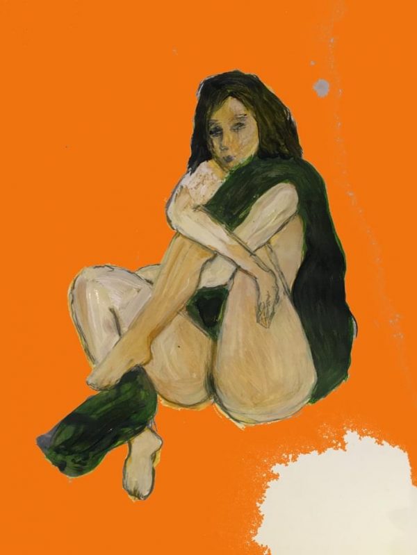 Attitude II, drawing painting and digital available as A4 or A3 print on fine art paper or on canvas 2020 Attitude II drawing painting