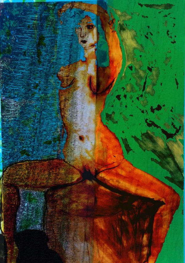 I am Woman, drawing painting and digital available as A4 or A3 print on Fine Art Paper or on canvas I am Woman drawing painting