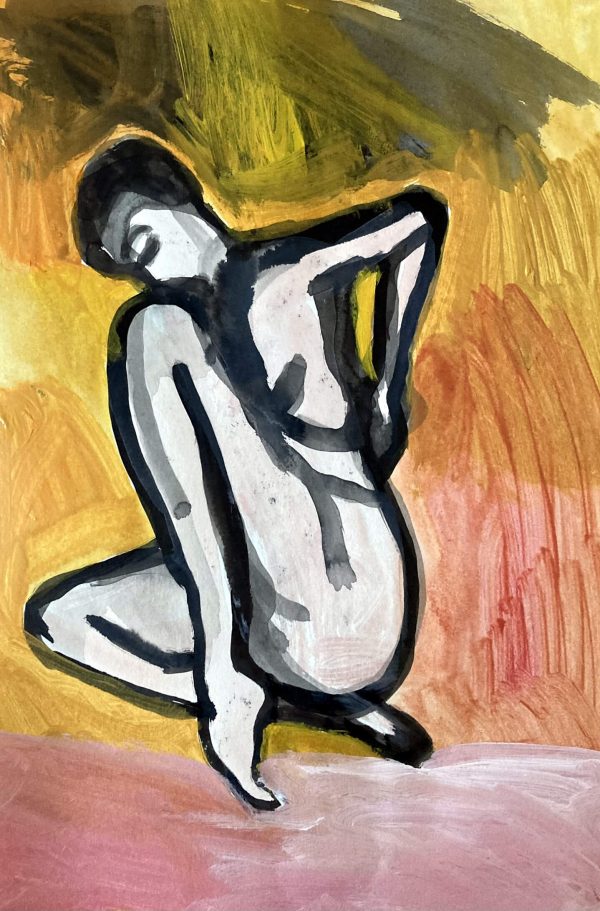 Woman, ink and watercolour on paper 42 x 30cm Woman ink and watercolour