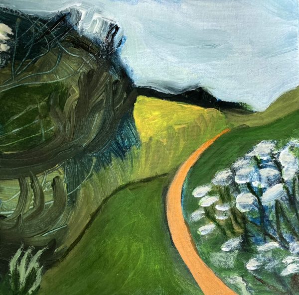 The Flowers in the Field 2, acrylics on canvas 30 x 30cm The Flowers in the Field 2 painting