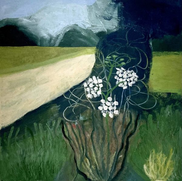 The Flowers in the Field, acrylics on deep edge canvas 50 x 50cm The Flowers in the Field painting