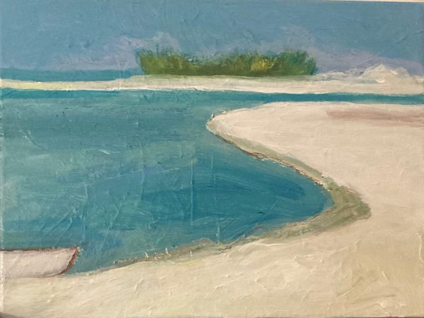 The Land That Time Forgot, acrylics on canvas 30cm x 40cm The Land That Time Forgot painting