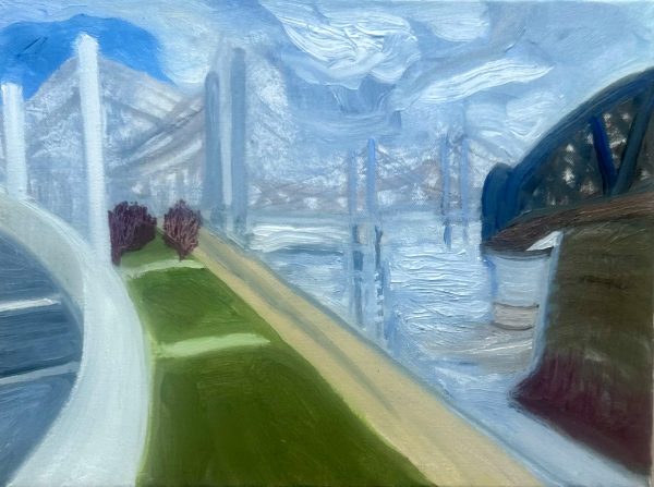 The last Bridge, oil on canvas 30 x 40cm The last Bridge oil painting